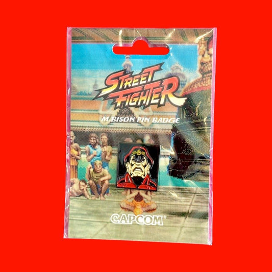Street Fighter 2: M. Bison Portrait Enamel Pin (Capcom) - PopCultGang