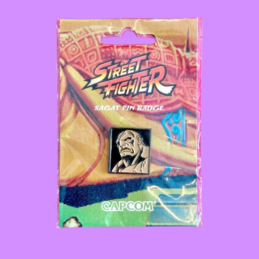 Street Fighter 2: Sagat Portrait Enamel Pin (Capcom) - PopCultGang
