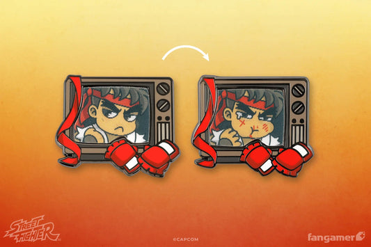 Street Fighter Buddies: Ryu Lenticular Pin (Fangamer) - PopCultGang