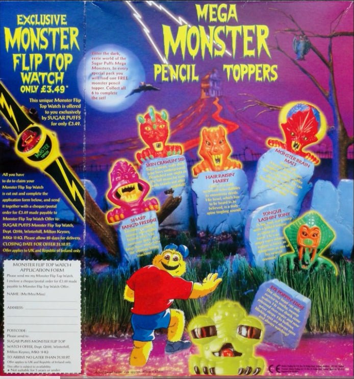 Sugar Puffs: Mega Monster Toppers (90s) - PopCultGang