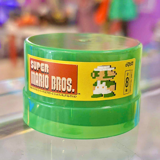 Super Mario Bros: Luigi 8 - Bit Collectible Coffee Figure (Dydo, Japan Exclusive, Nintendo, 2015) - PopCultGang