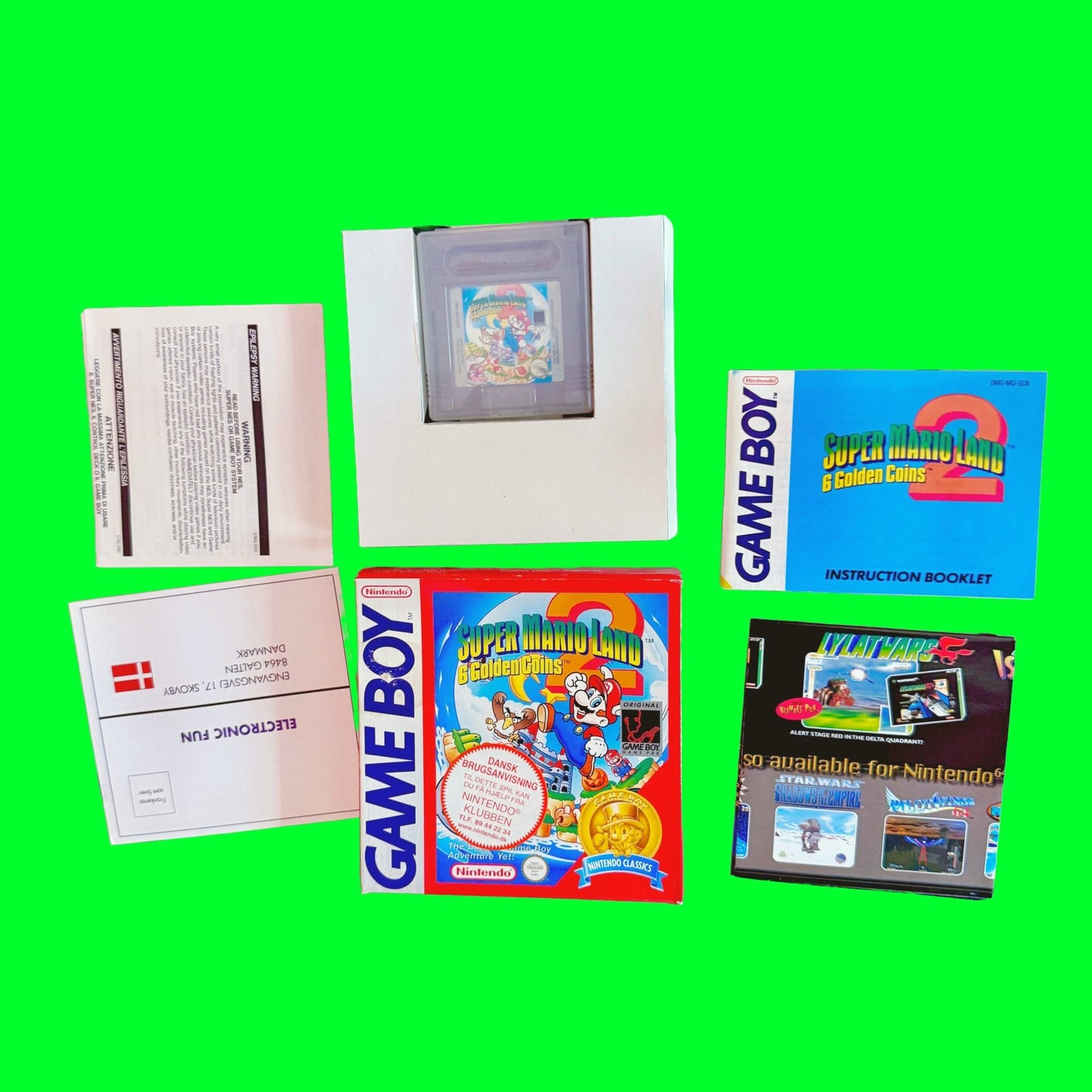 Super Mario Land 2: Six Golden Coins (Classic Series BERGSALA, Boxed, Gameboy) - PopCultGang
