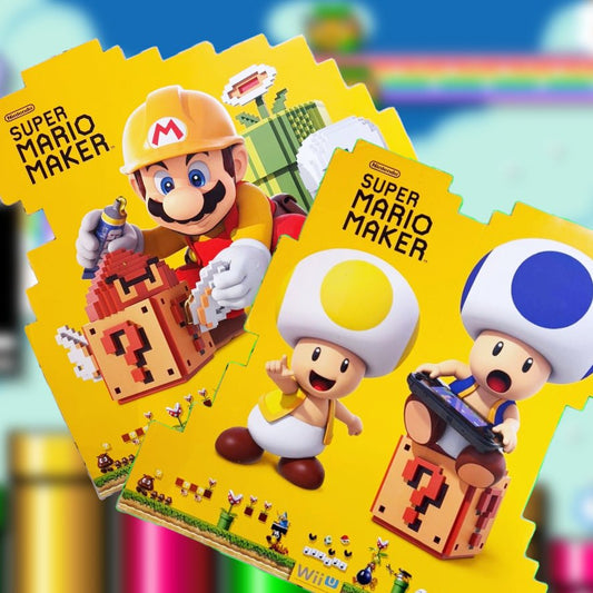 Super Mario Maker Cardboard Cutout Store Display (Wii U, 2015) - PopCultGang