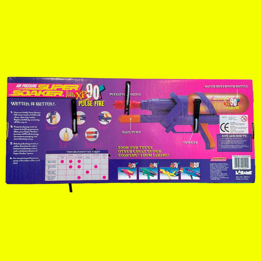 Super Soaker XP90 Pulse Fire Rifle (NIB, Larami, 90s) - PopCultGang
