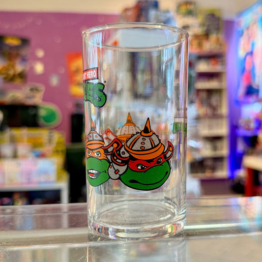 Teenage Mutant Ninja Turtles III: The Movie - Drinking Glass - Four Turtle Faces (90s) - PopCultGang