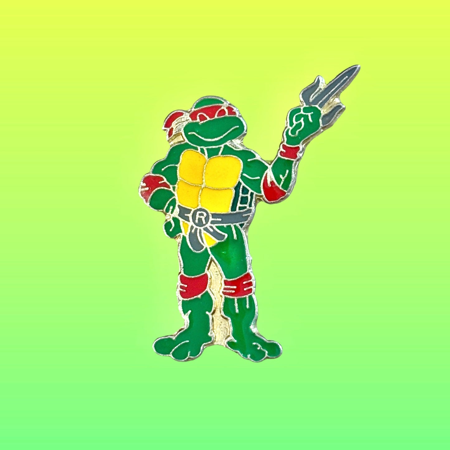 Teenage Mutant Ninja Turtles: Rapahel Enamel Pin (1989) - PopCultGang