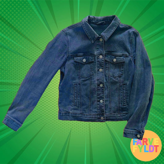 Teenage Mutant Ninja Turtles: Raphael & Michaelangelo - Upcycled Denim Jacket (FARVEFYLDT x POPCULTGANG) - PopCultGang