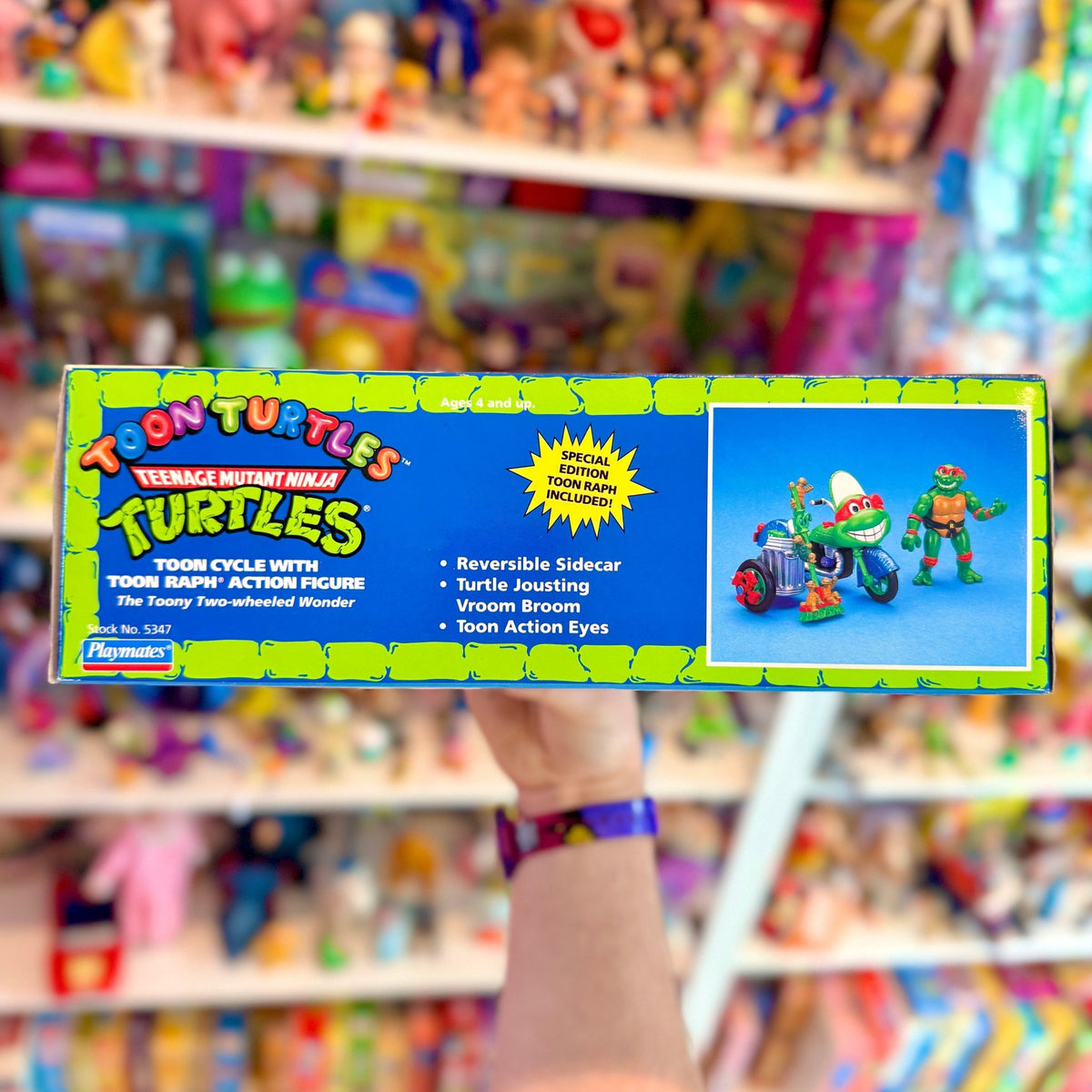 Teenage Mutant Ninja Turtles: Toon Cycle With Toon Ralph Action Figure (NIB, Playmates, 1992) - PopCultGang