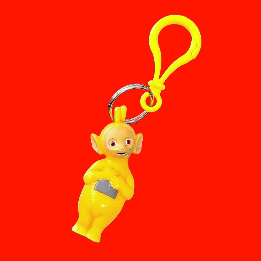 Teletubbies: Laa - Laa Figure PVC Keychain (90s) - PopCultGang