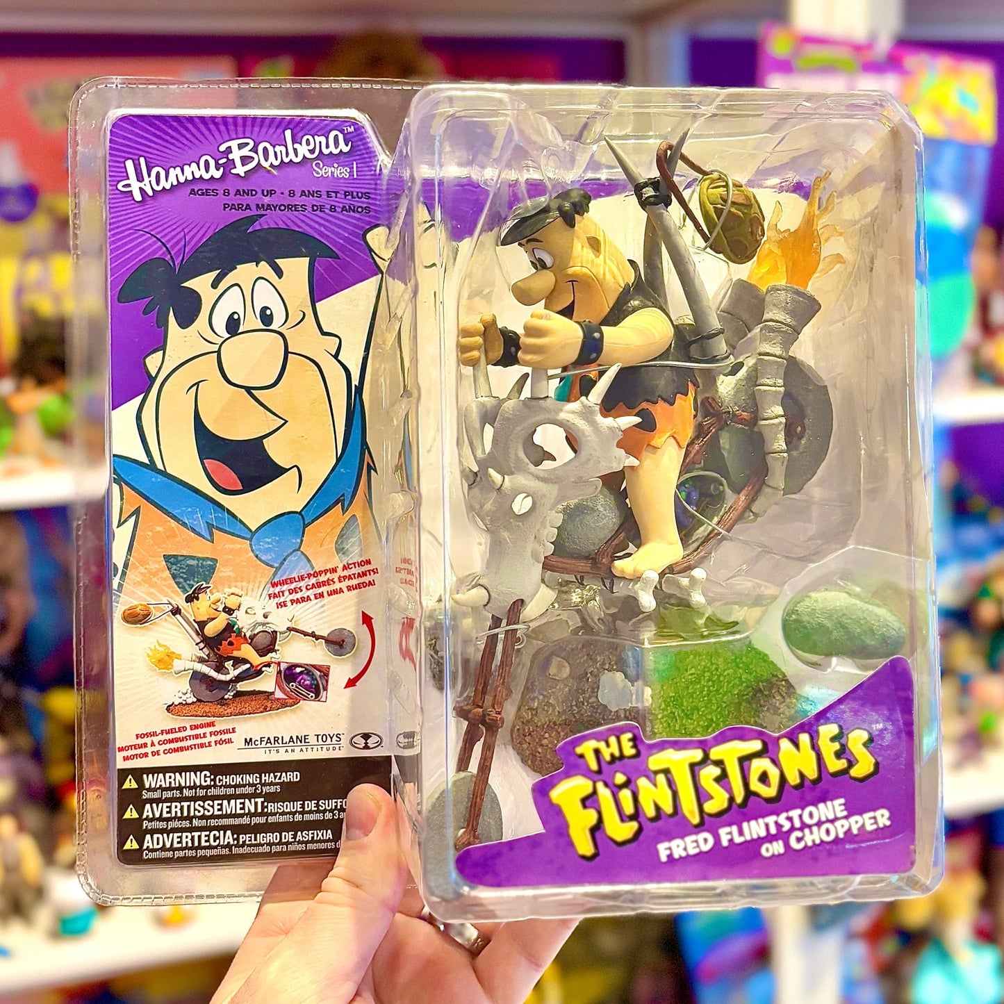 The Flintstones: Fred Flintstone on Chopper Figure (2006) - PopCultGang