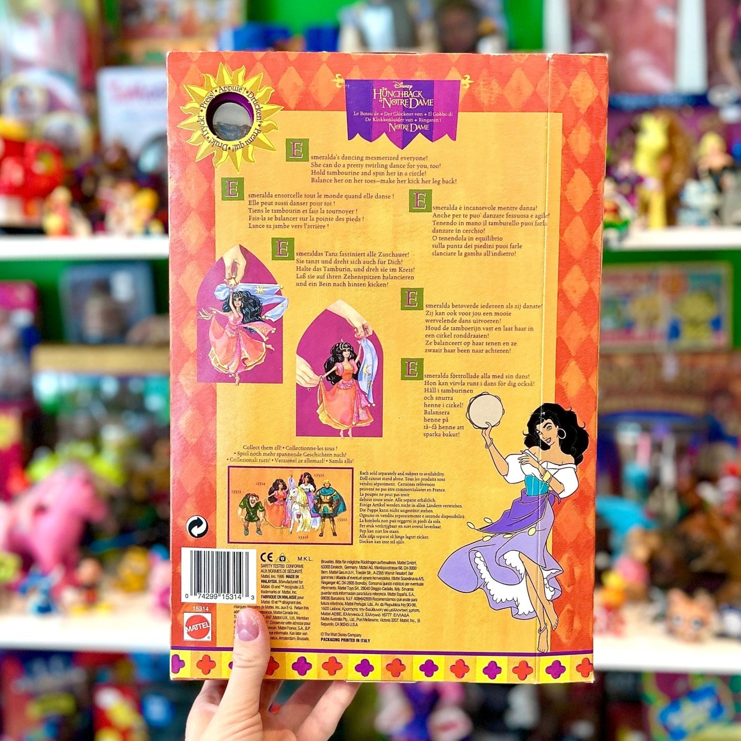 The Hunchback Of Notre Dame: Gypsy Dancing Esmeralda Doll (NIB, Mattel, 1995) - PopCultGang