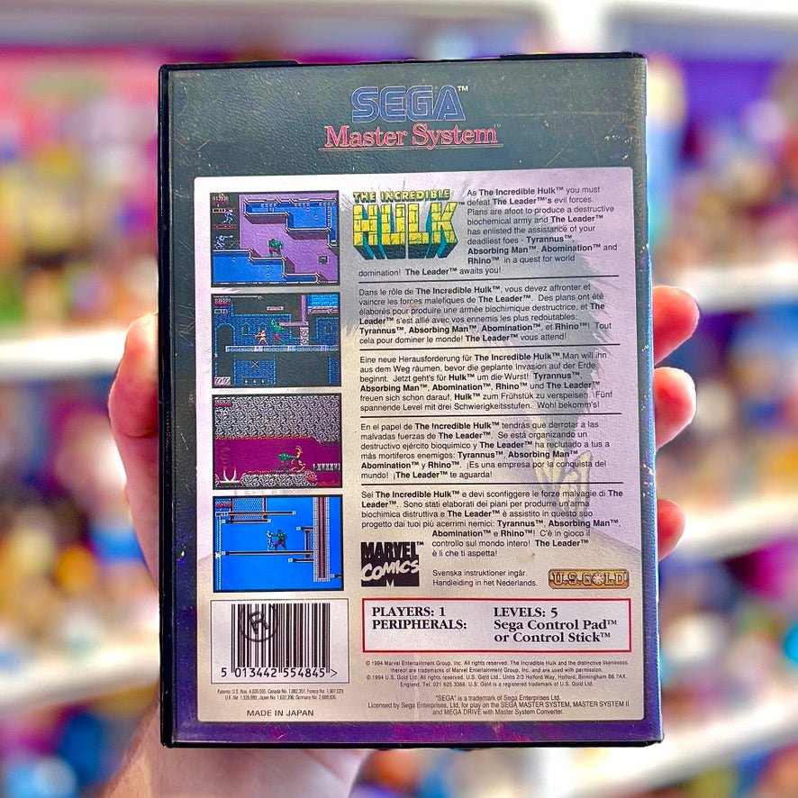 The Incredible Hulk (Sega Master System) - PopCultGang