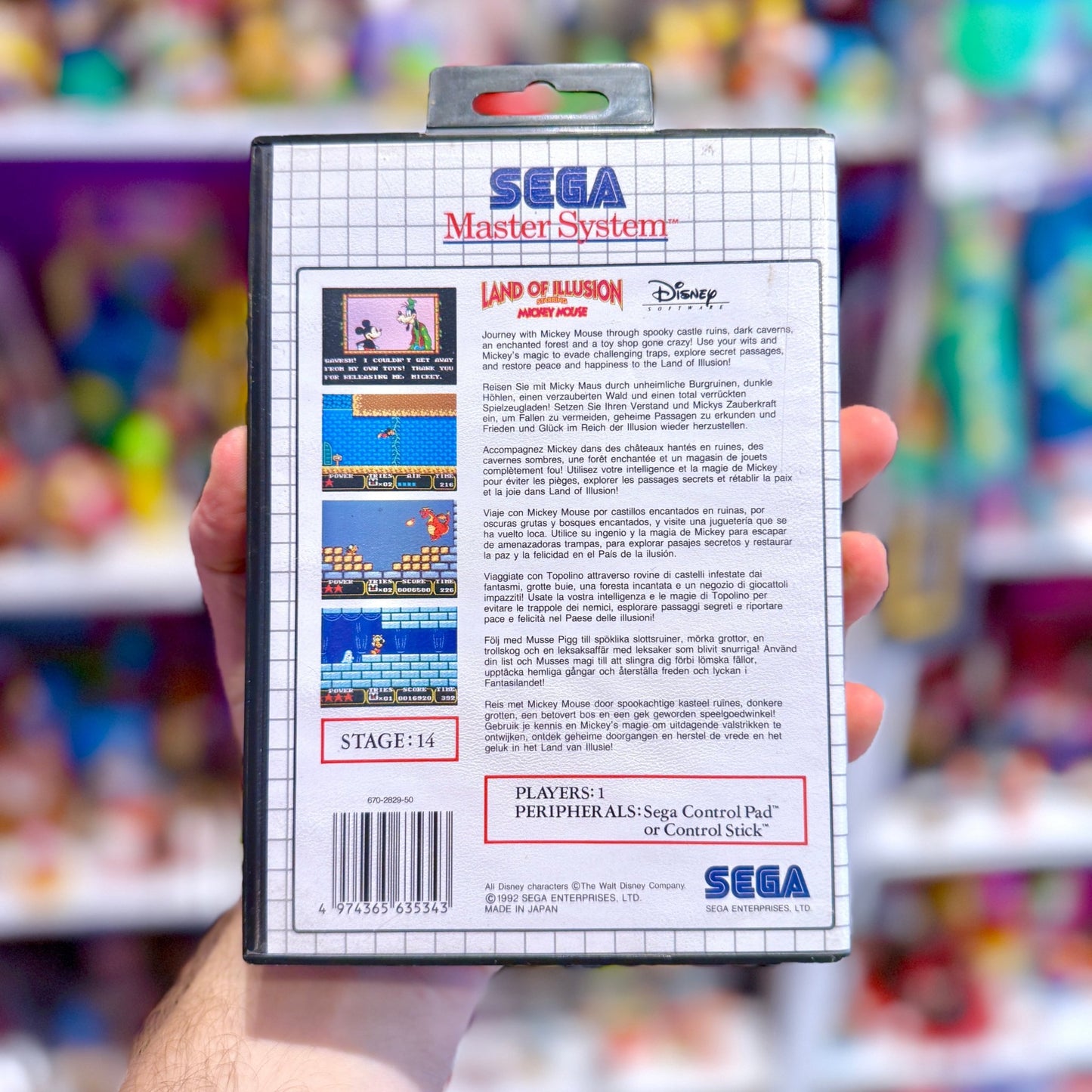The Land of Illusion Starring Mickey Mouse (Sega Master System) - PopCultGang