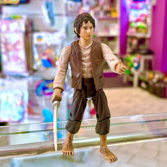 The Lord of The Rings: The Fellowship of The Ring - Frodo With Sword Action Figure (2002) - PopCultGang
