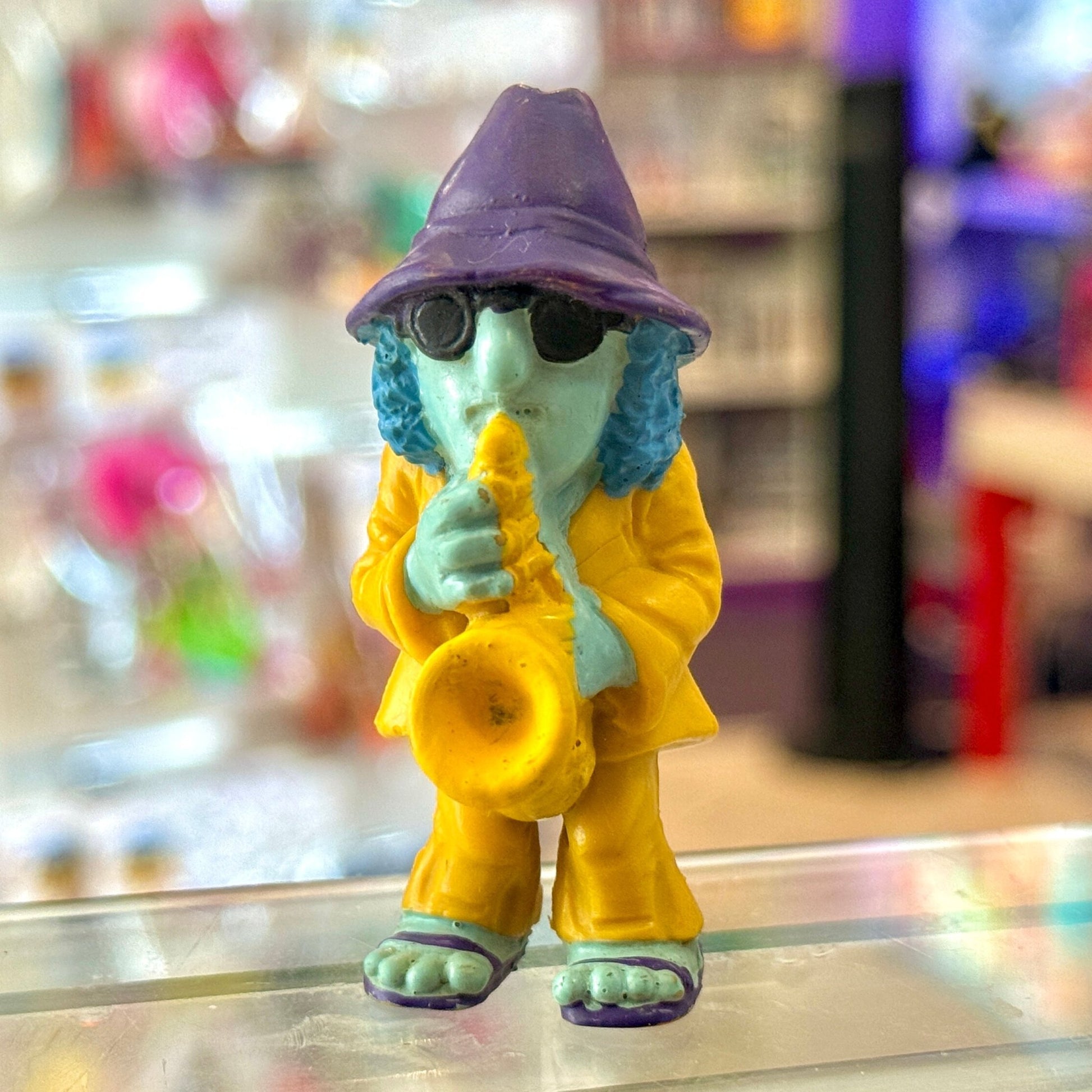 The Muppets: Zoot Saxophone Player PVC Figure - Rare Blue Variant (Schleich, 1979) - PopCultGang