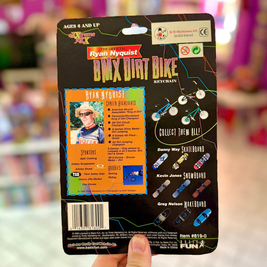 The Official Ryan Nyquist BMX Dirt Bike Keychain (Basic Fun, 90s) - PopCultGang
