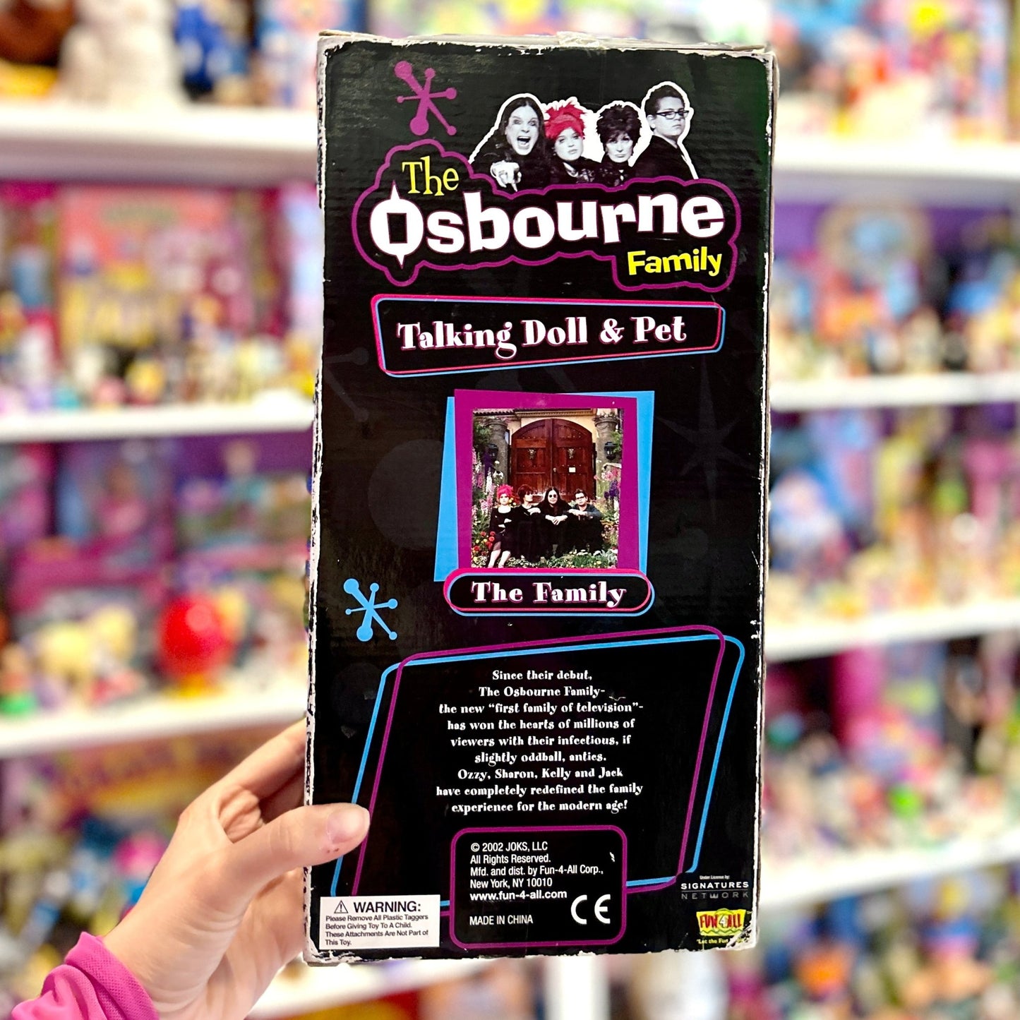 The Osbourne Family: Sharon Talking Doll & Pet - PopCultGang
