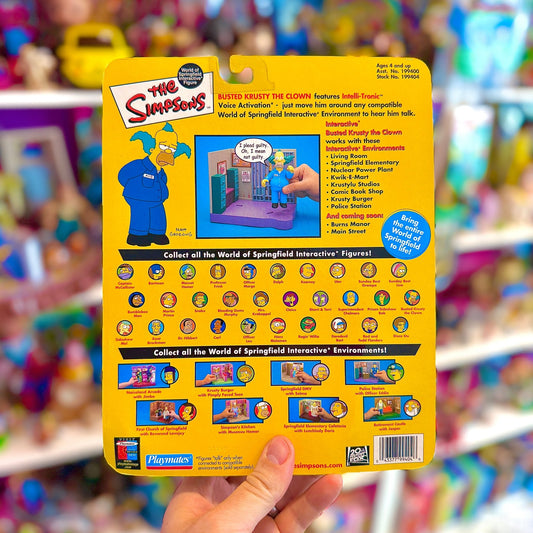 The Simpsons: World of Springfield - Busted Krusty The Clown Action Figure (2000s) - PopCultGang