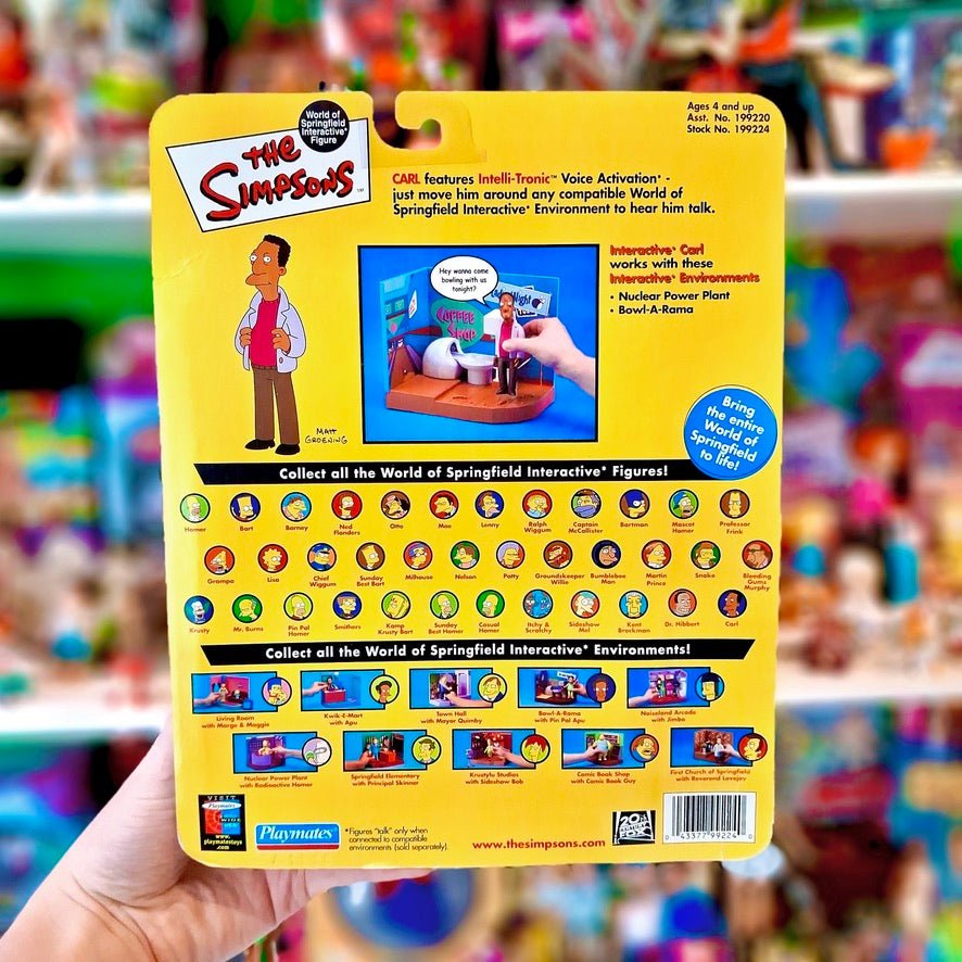 The Simpsons: World of Springfield - Carl Action Figure (2000s) - PopCultGang