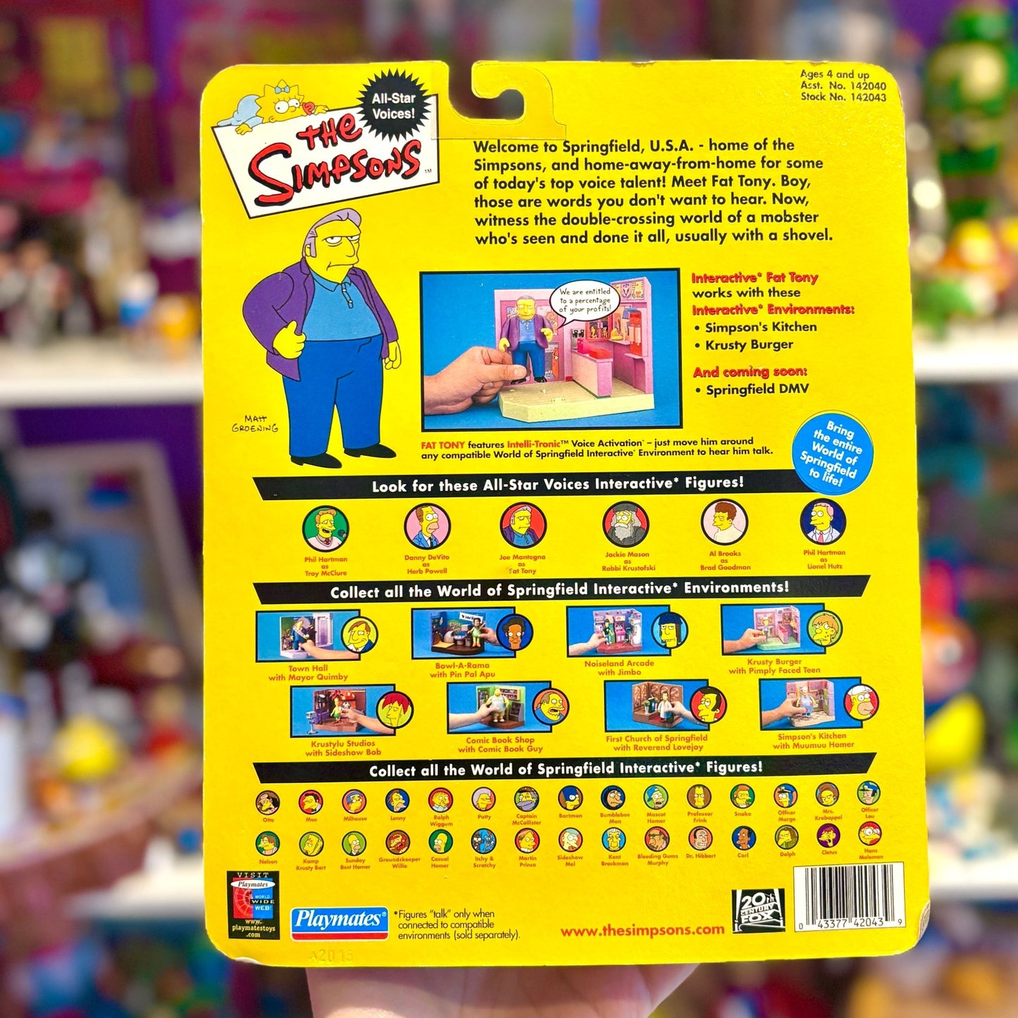 The Simpsons: World of Springfield - Fat Tony Action Figure (2000s) - PopCultGang