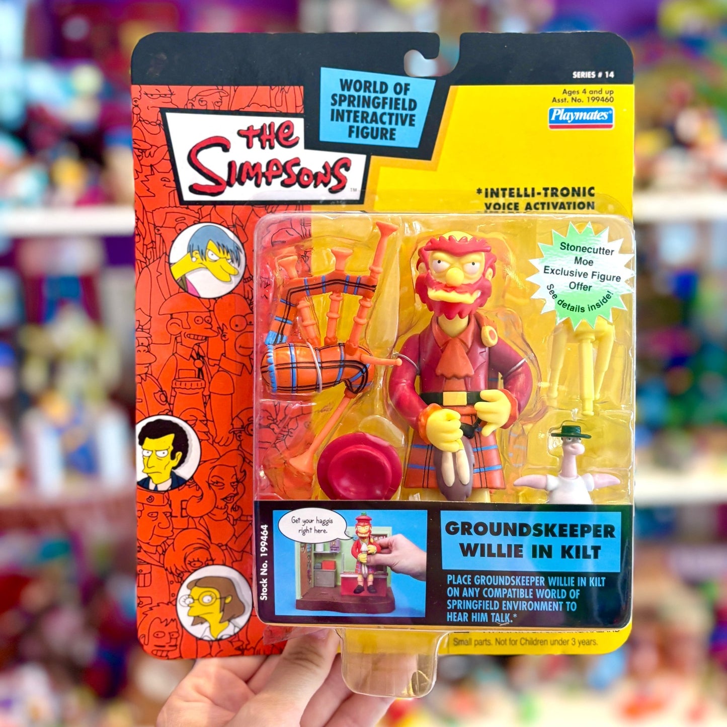 The Simpsons: World of Springfield - Groundskeeper Willie in Kilt Action Figure (2000s) - PopCultGang