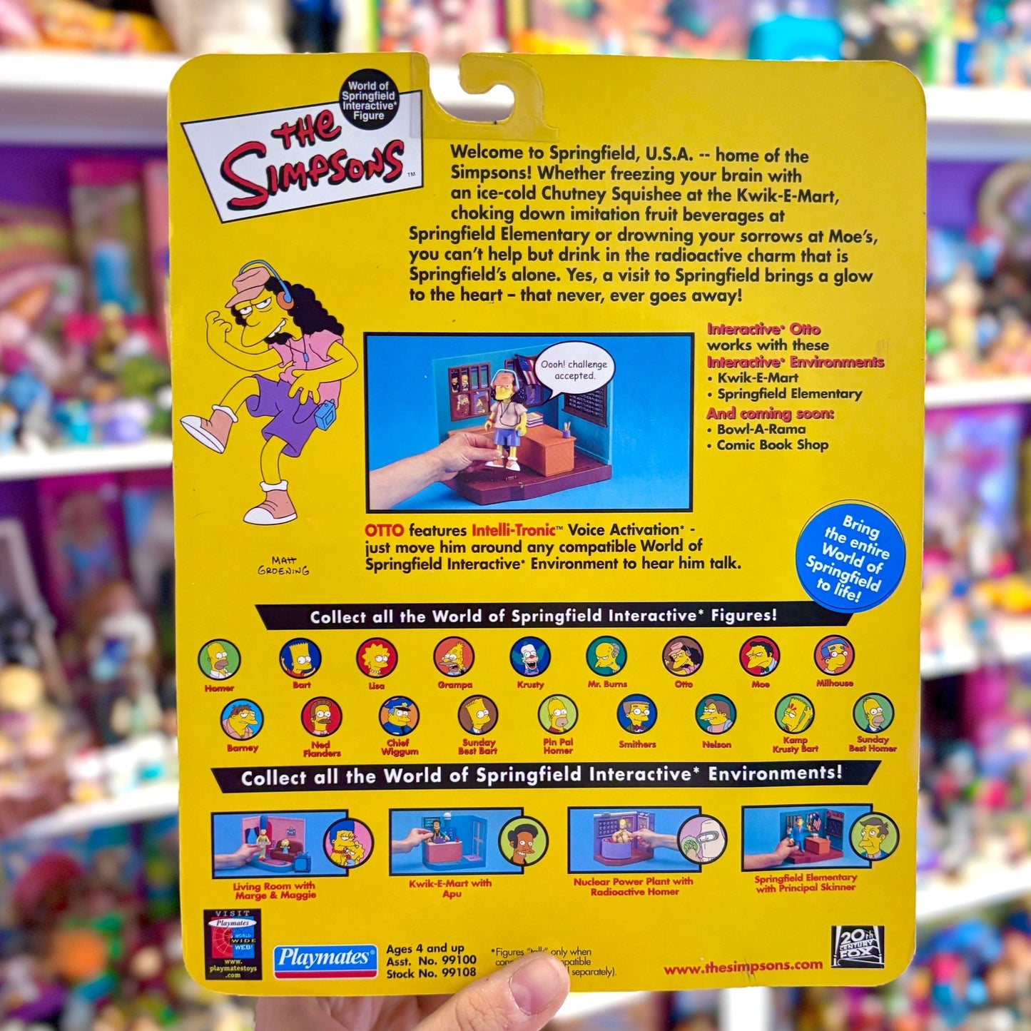 The Simpsons: World of Springfield - Otto Action Figure (2000s) - PopCultGang