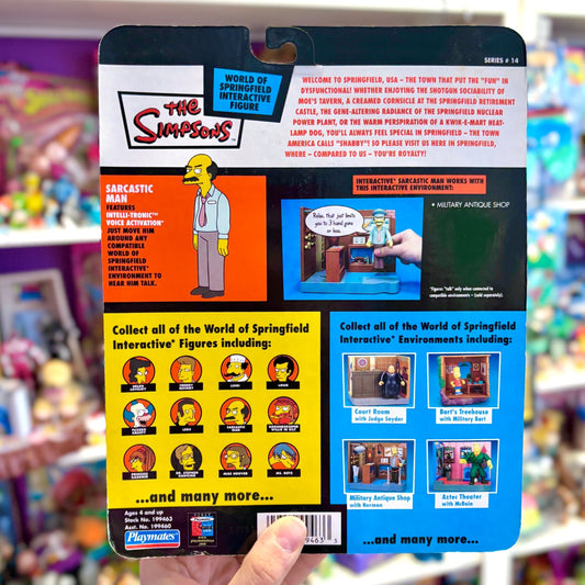 The Simpsons: World of Springfield - Sarcastic Man Action Figure (2000s) - PopCultGang