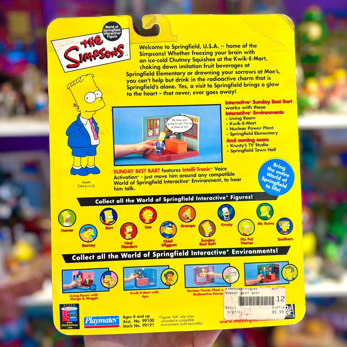 The Simpsons: World of Springfield - Sunday Best Bart Action Figure (2000s) - PopCultGang