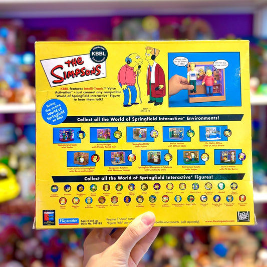 The Simpsons: World of Springfield - The Simpsons World Of Springfield KBBL Marty and Bill Diorama (MOC, Playmates, 2000s) - PopCultGang