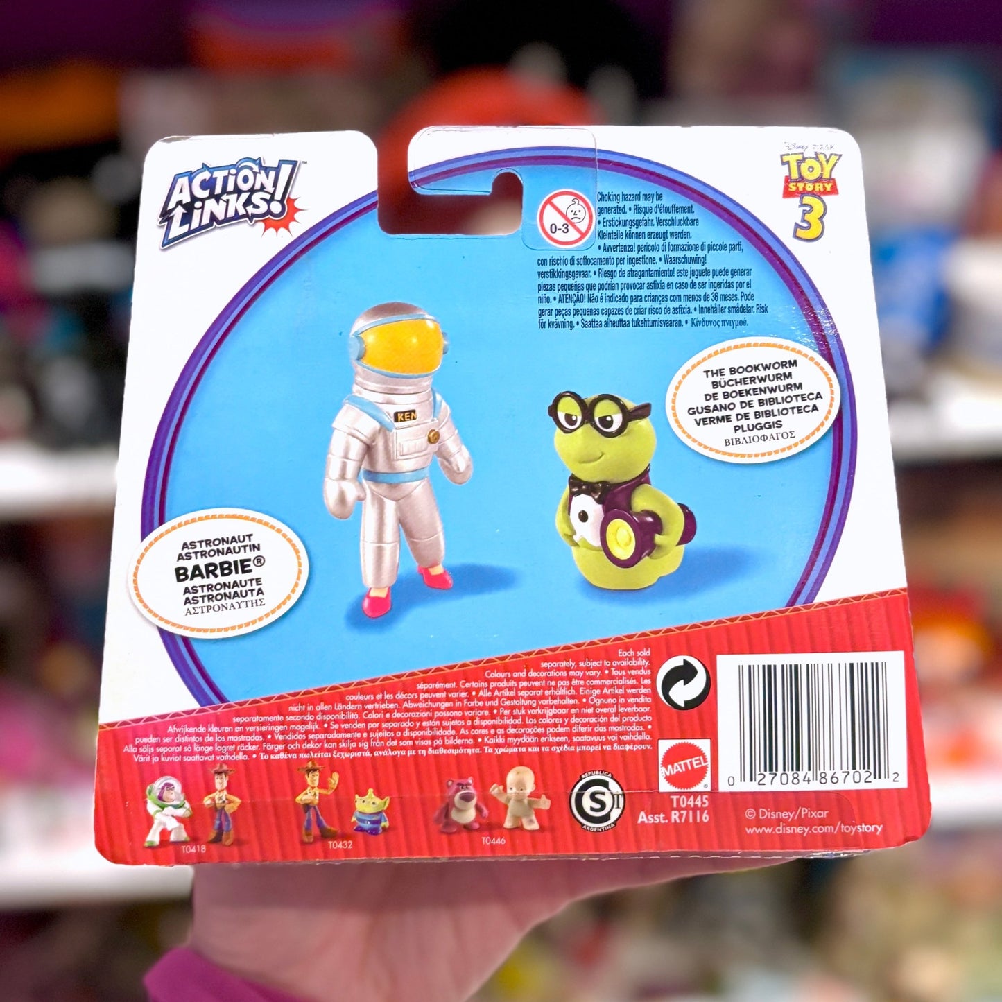 Toy Story 3: Buddy Pack - Barbie Astronaut & Bookworm (Disney, Pixar, 2010) - PopCultGang