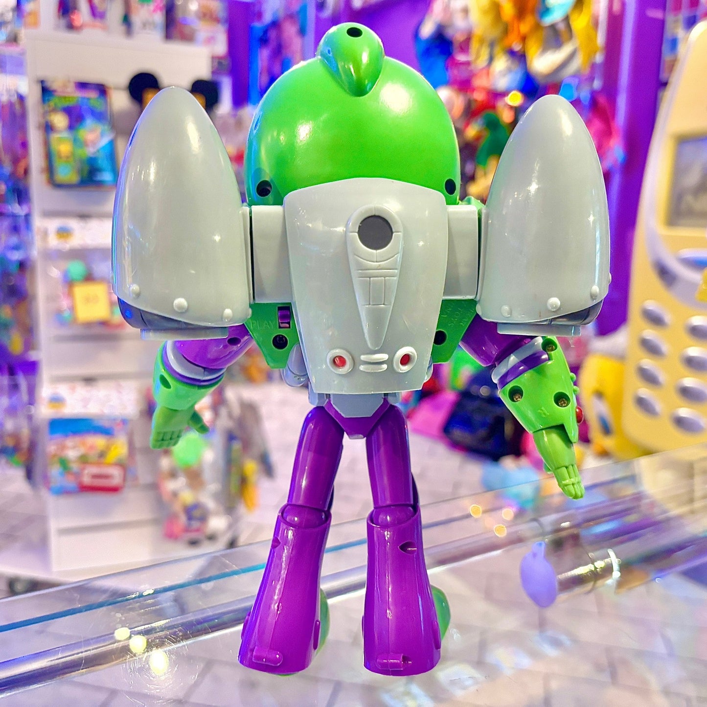 Toy Story: Aqua Buzz Lightyear Talking Model Kit Action Figure (Disney/Pixar, 90s) - PopCultGang