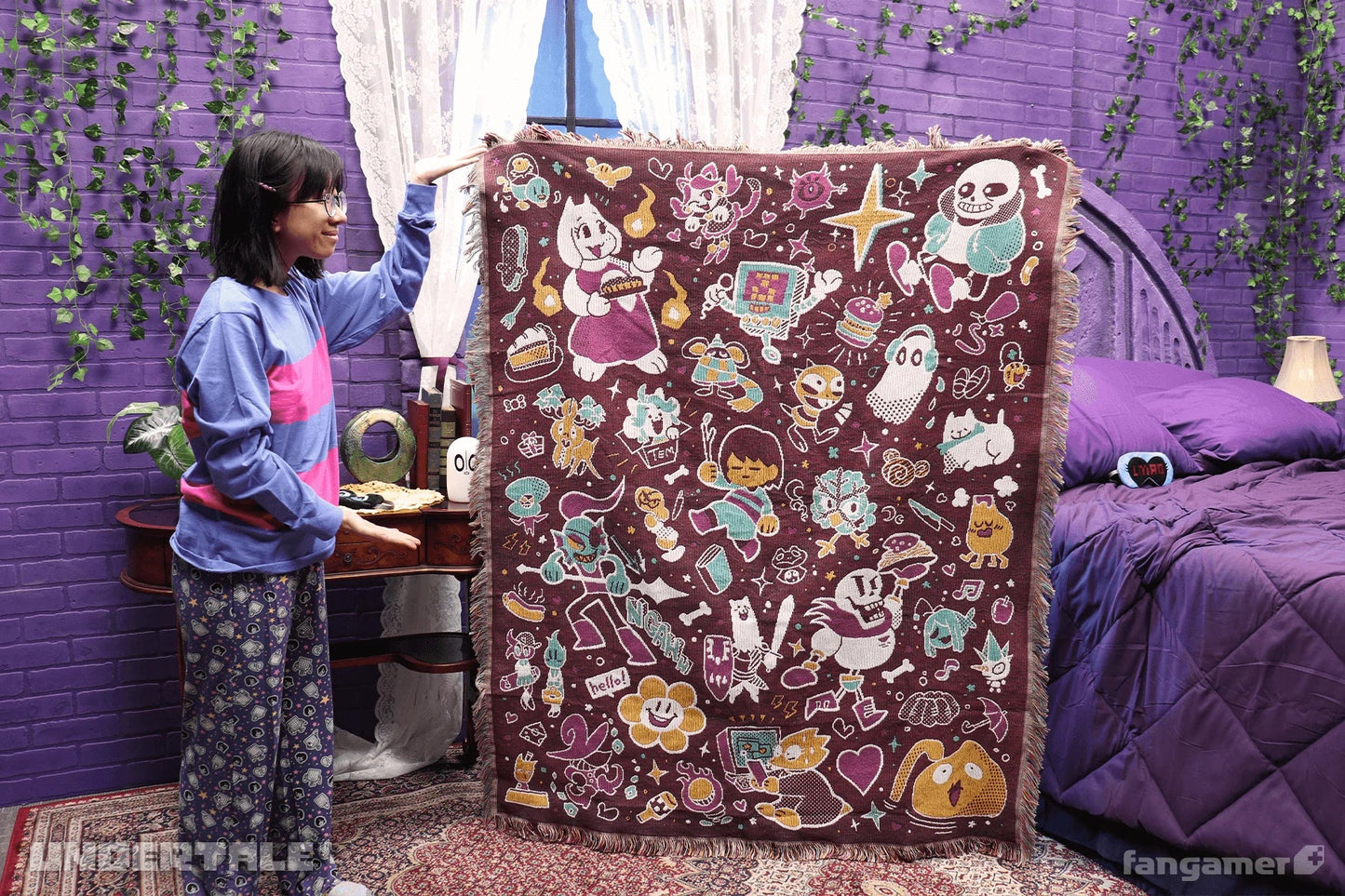 Undertale: Friends and Foes Throw Blanket (Fangamer) - PopCultGang