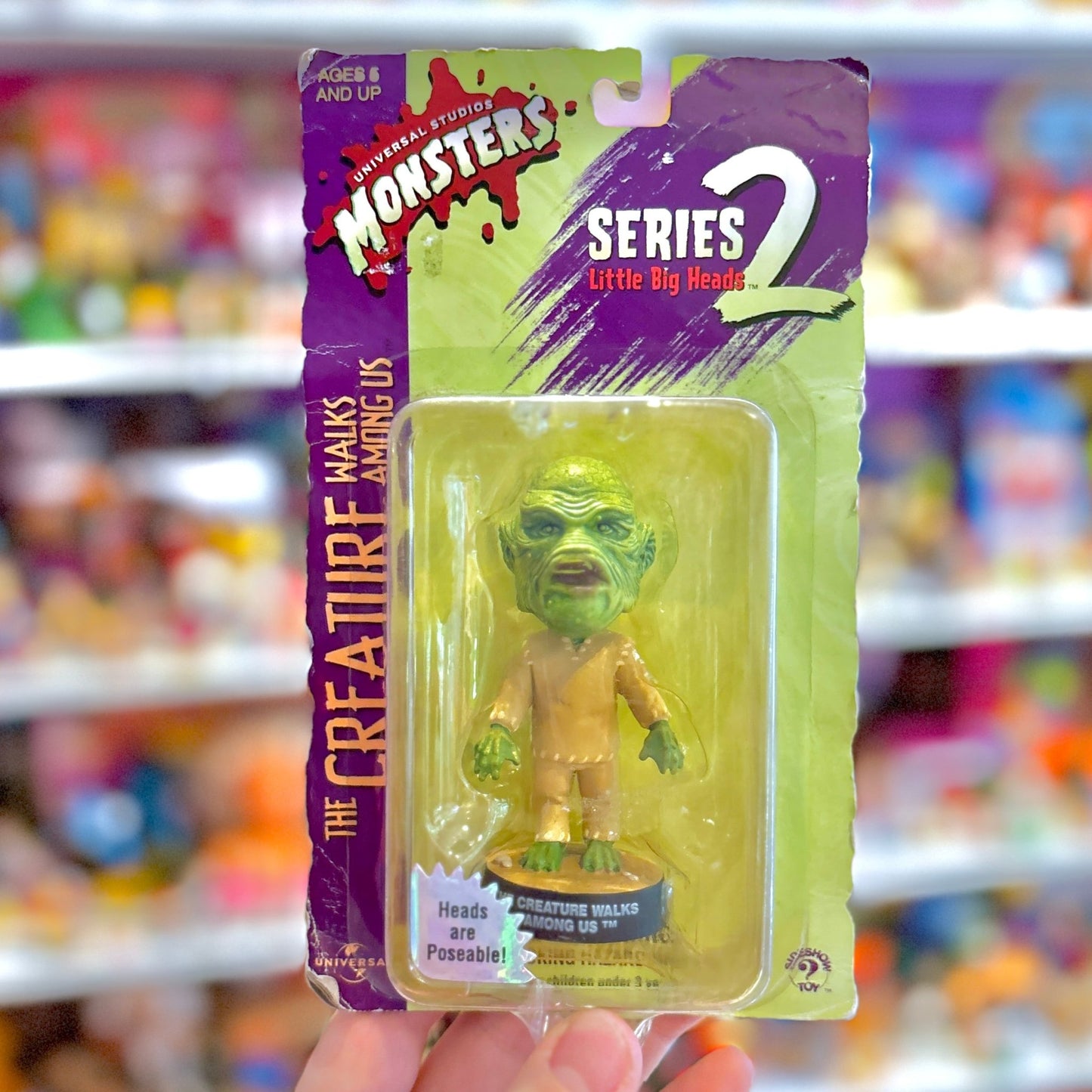 Universal Monsters: Little Big Heads Series 2 - The Creature Walks Among Us (MOC, 90s) - PopCultGang