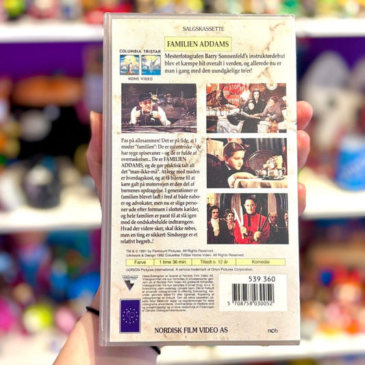 VHS: Familien Addams - The Addams Family (danish subtitles, 90s) - PopCultGang
