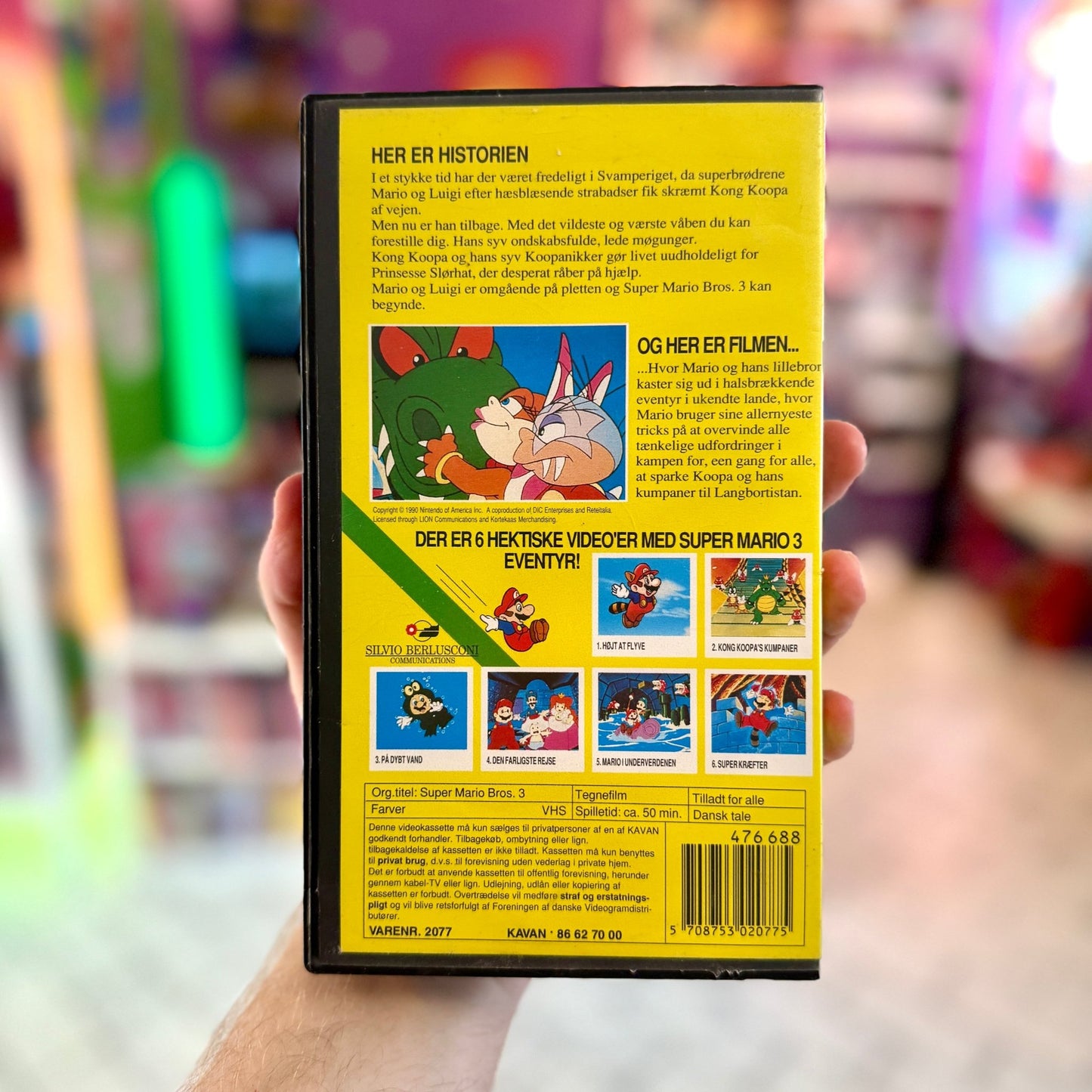 VHS: Super Mario Bros. 3 - På Dybt Vand Nr. 3 (Nintendo, 90s) - PopCultGang
