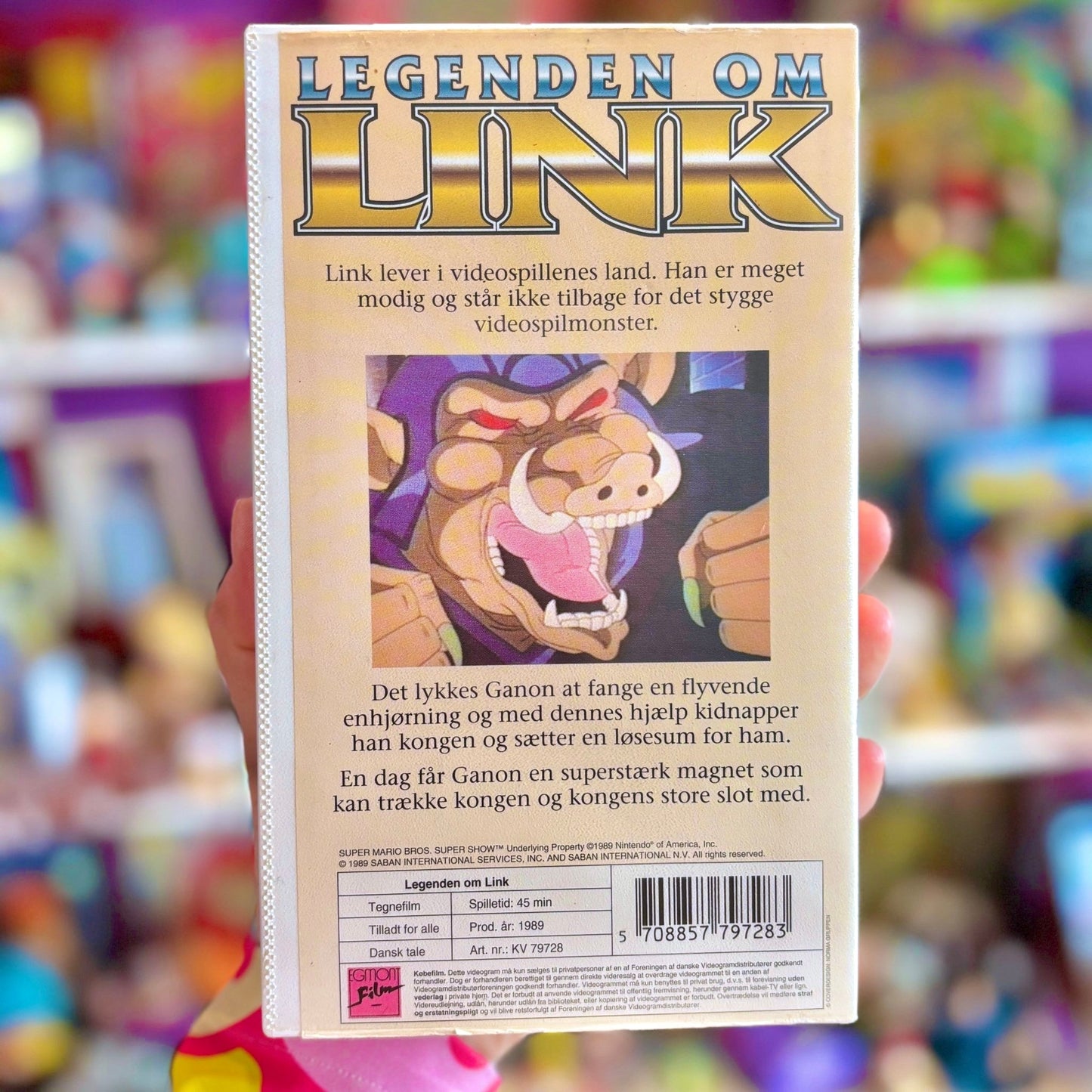 VHS: Zelda - Legenden om Link (Danish, Nintendo, 1989) - PopCultGang