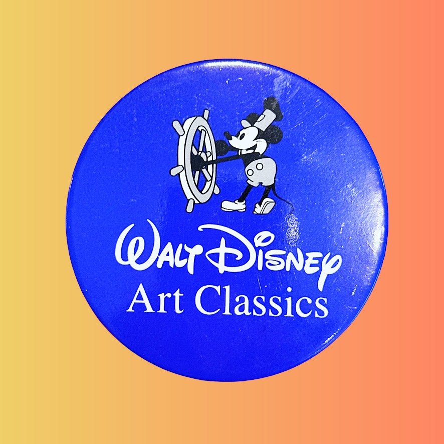 Walt Disney Studios: Art Classics - Steamboat Willie Mickey Mouse Pinback Badge (2000) - PopCultGang