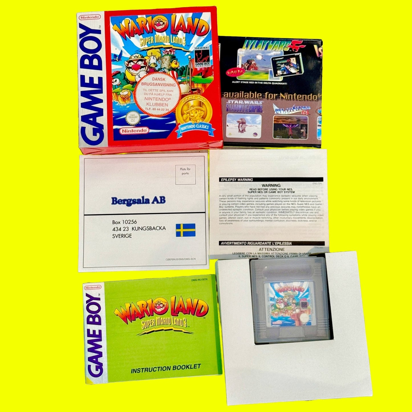 Wario Land - Super Mario Land 3 (Classic Series BERGSALA, CIB, Gameboy) - PopCultGang