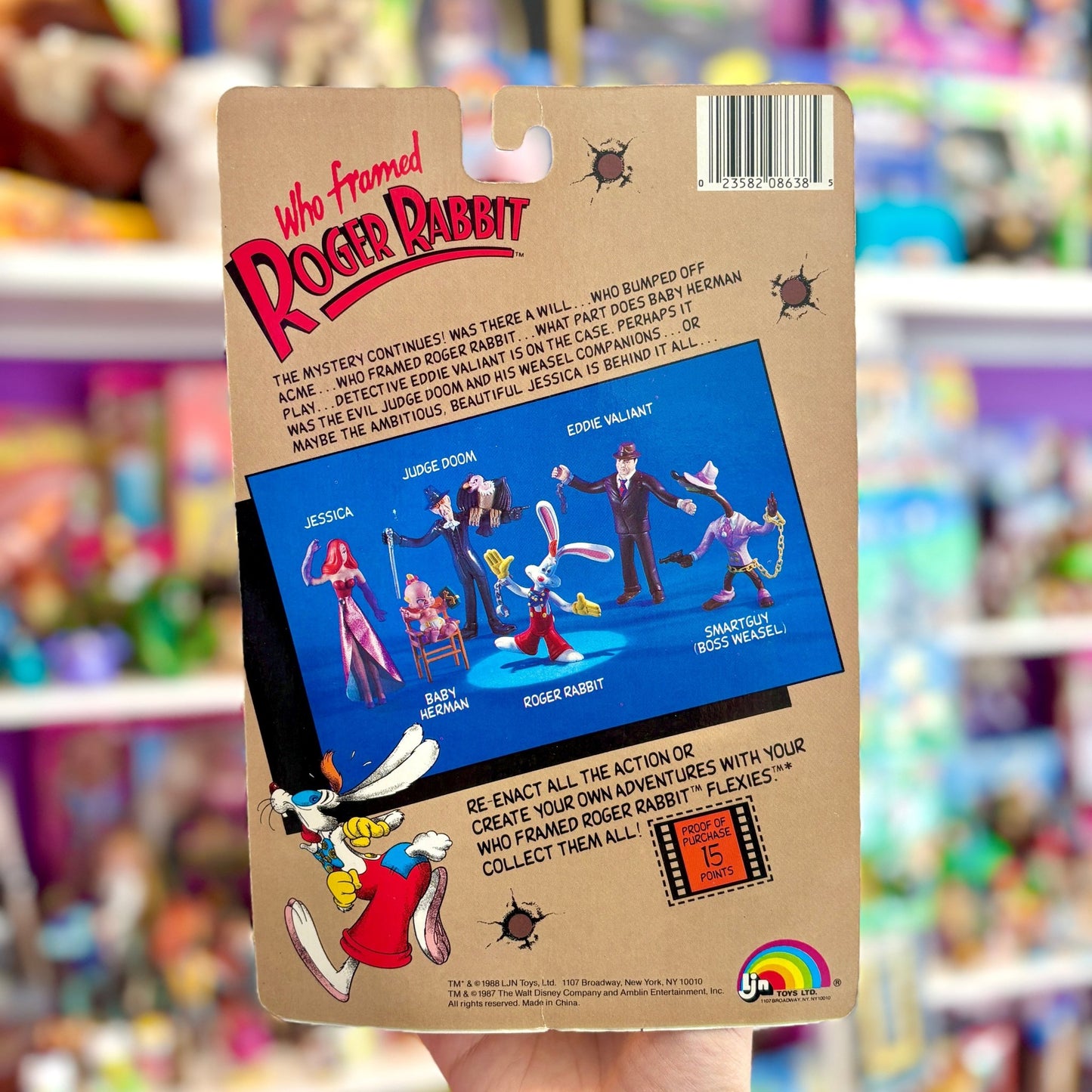 Who Framed Roger Rabbit: Eddie Valiant Flexies (MOC, 80s)l - PopCultGang