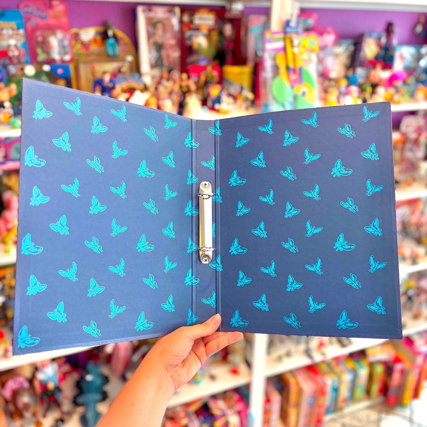 Winnie The Pooh: Blue Sketch Ring-Binder (Disney, Euromic, 90s) - PopCultGang