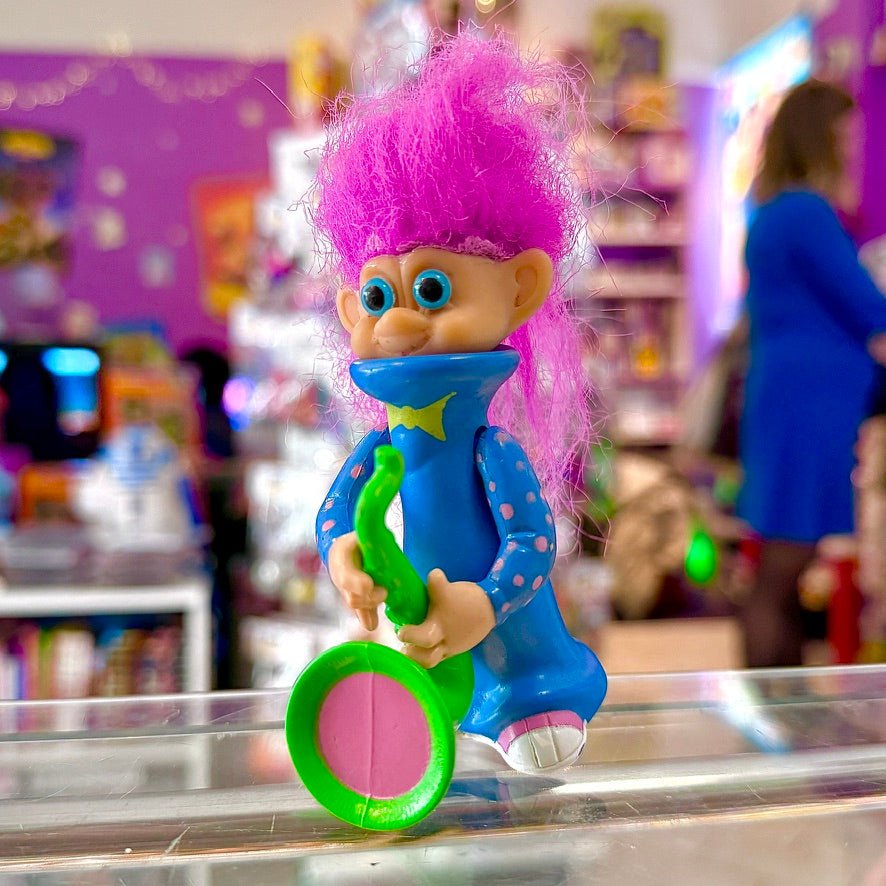 Wizard Troll Playing Saxophone Figure (bootleg, 90s) - PopCultGang
