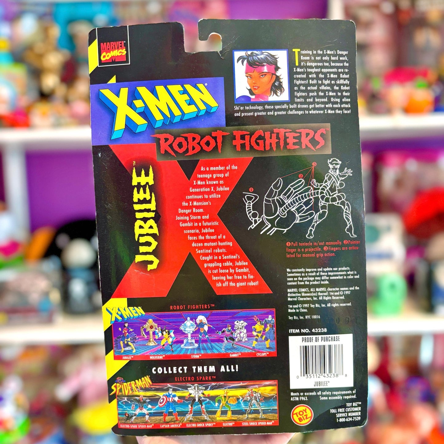 X - Men: Robot Fighters - Jubilee Action Figure (MOC, Marvel, Toy Biz, 1997) - PopCultGang