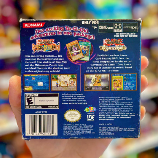 Yu - Gi - Oh! Double Pack: Reshef of Destruction & The Sacred Cards (CIB, Gameboy Advance) - PopCultGang
