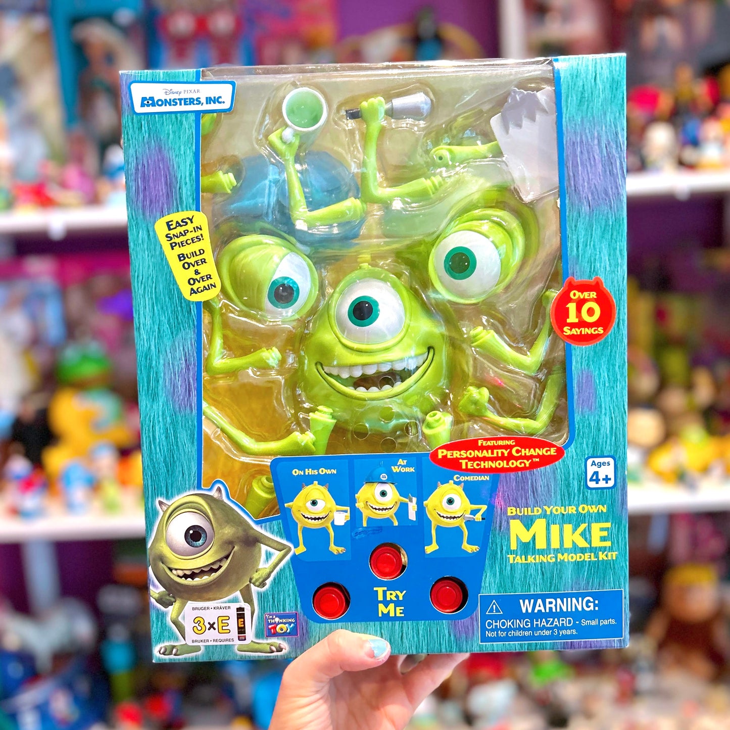 Monsters Inc. -  Build Your Own Mike - Talking Model Kit (NIB, Thinkway Toys, 2002)
