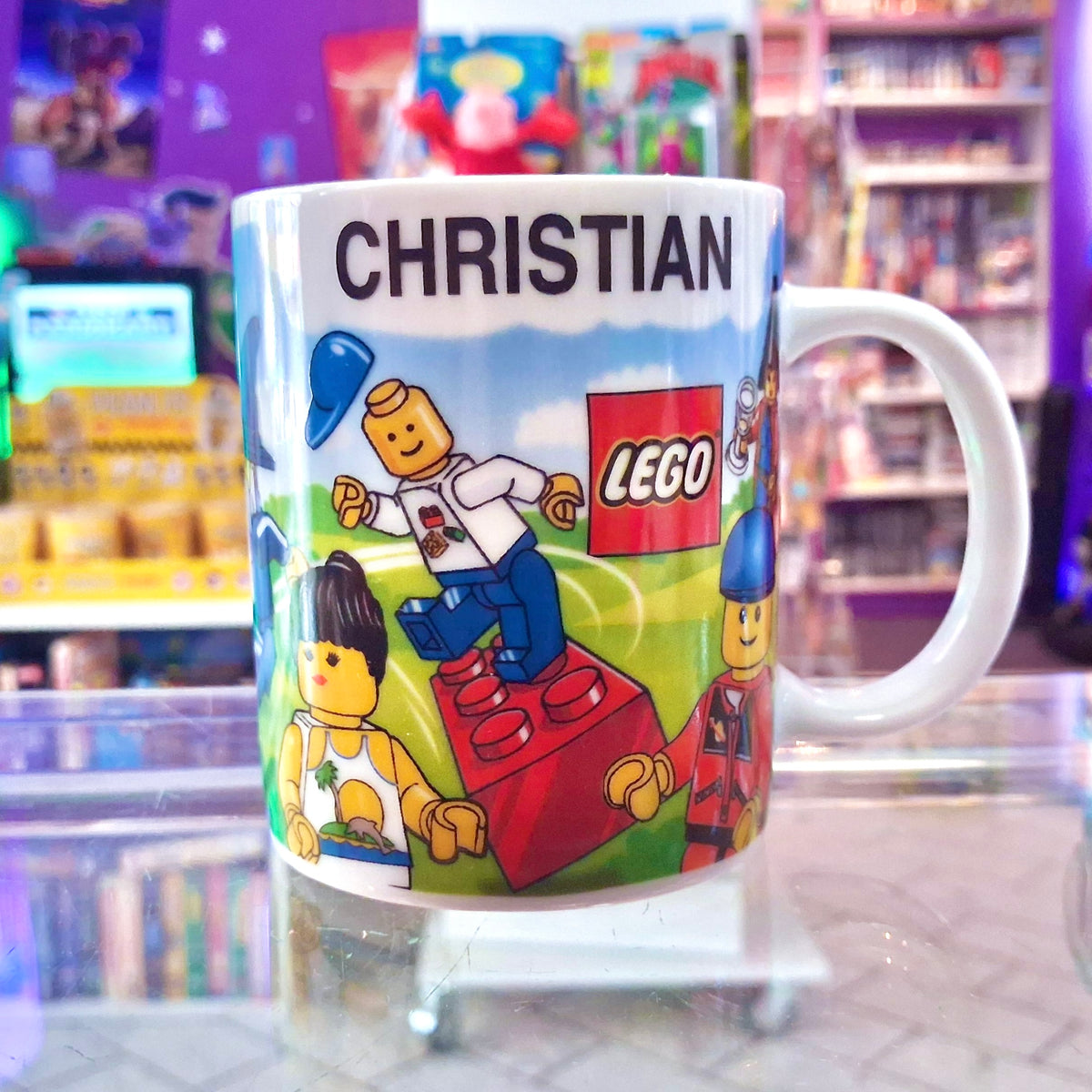 LEGO: "Christian" Custom Name Ceramic Mug (2000s)