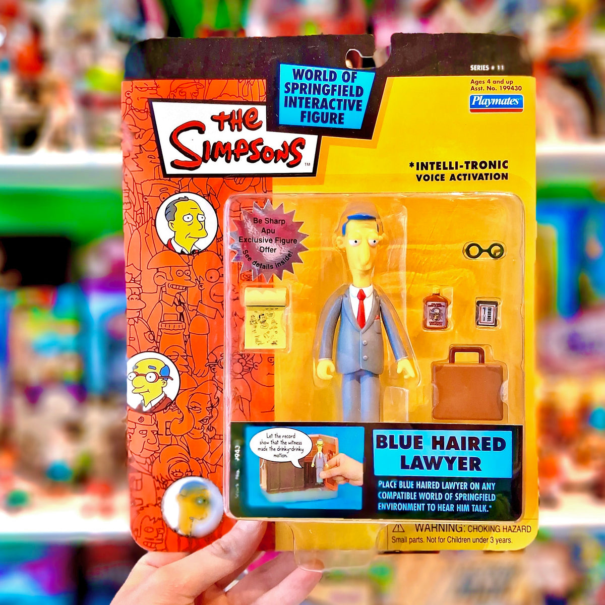 The Simpsons: World of Springfield - Blue Haired Lawyer Action Figure (2000s)