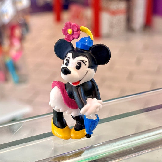 Minnie Mouse Holding Umbrella PVC Figure (Bully, 80s)