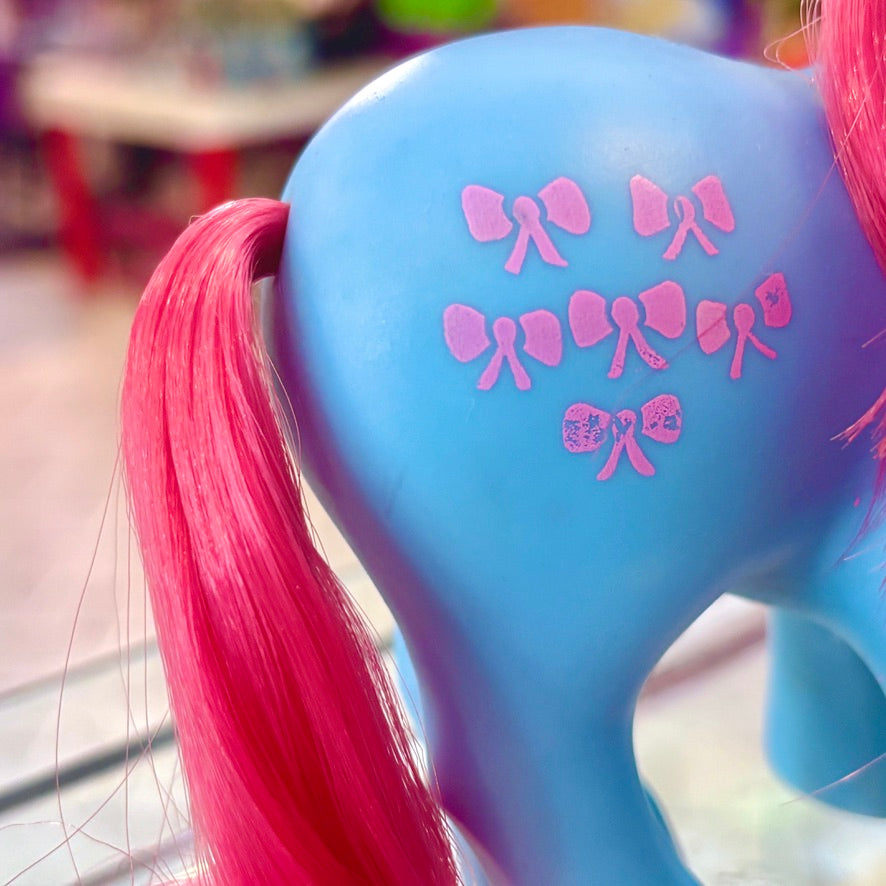 My Little Pony: Bow Tie - Magenta Dark Pink Hair Variant (G1, 1980s)