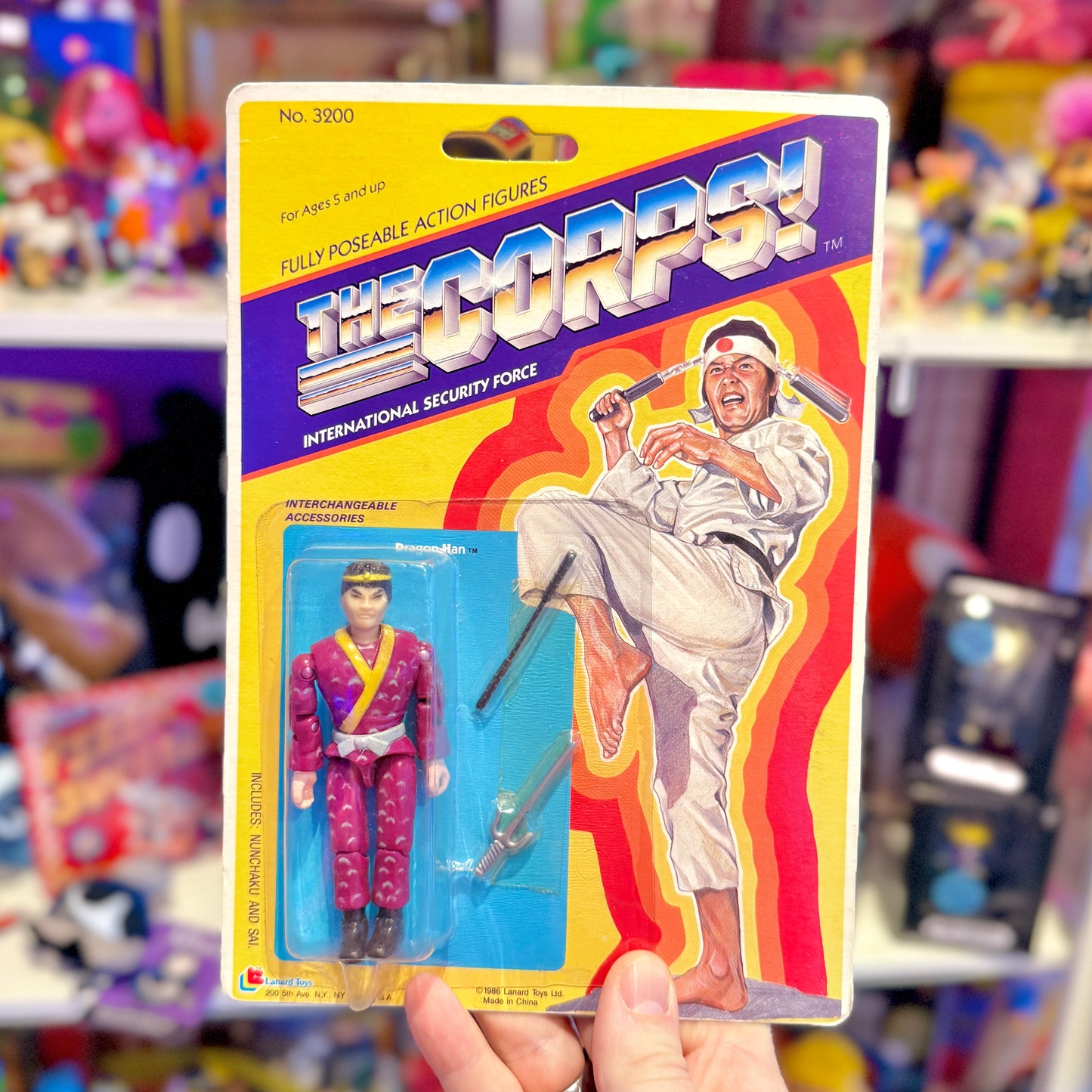 The Corps: Dragon Han Action Figure (MOC, Lanard, 1986)