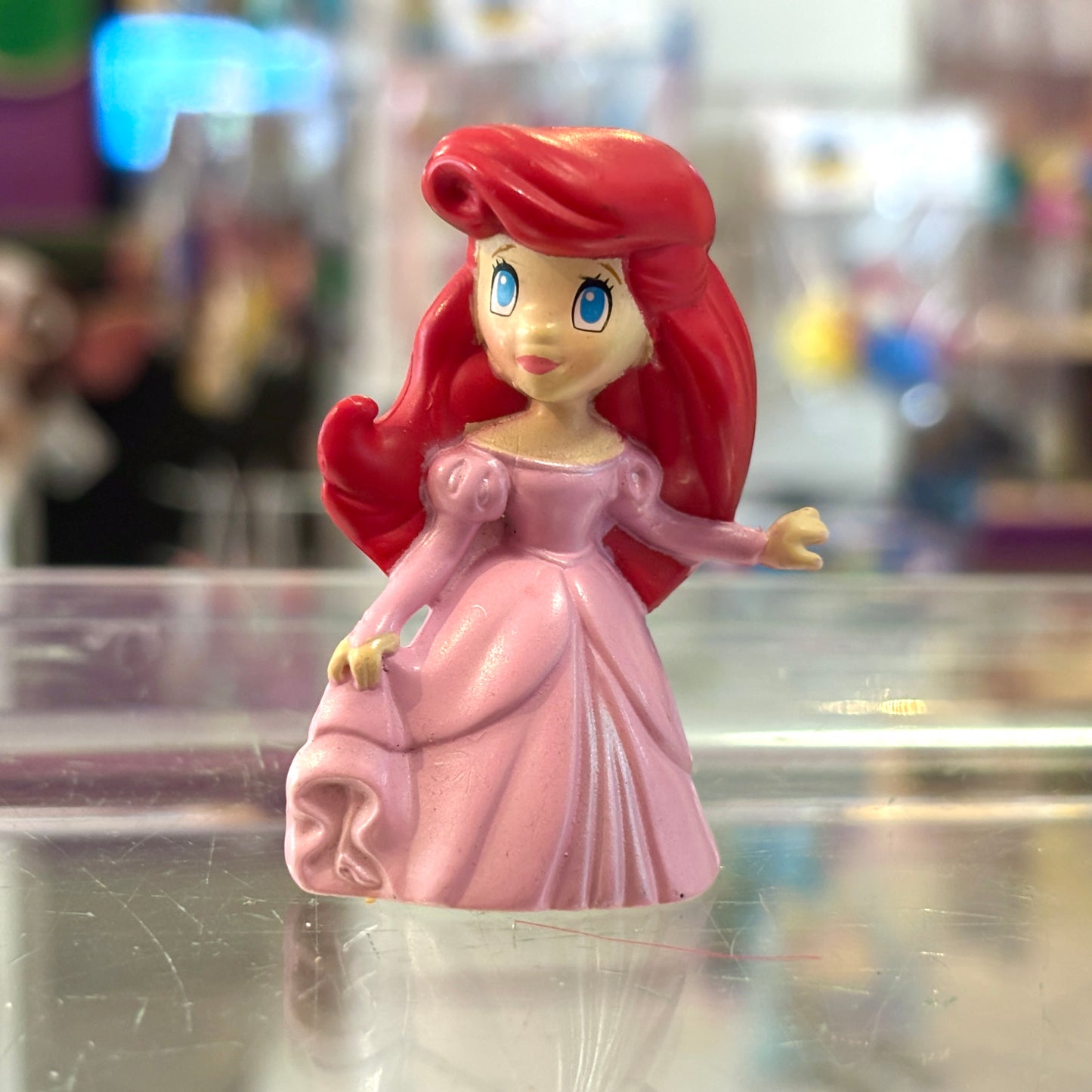 Disney Princess: Zizzlingers - The Little Mermaid Ariel in Pink Dress PVC Figure (2006)